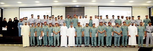 Distinguished work teams at Sharjah Police stations department honored 